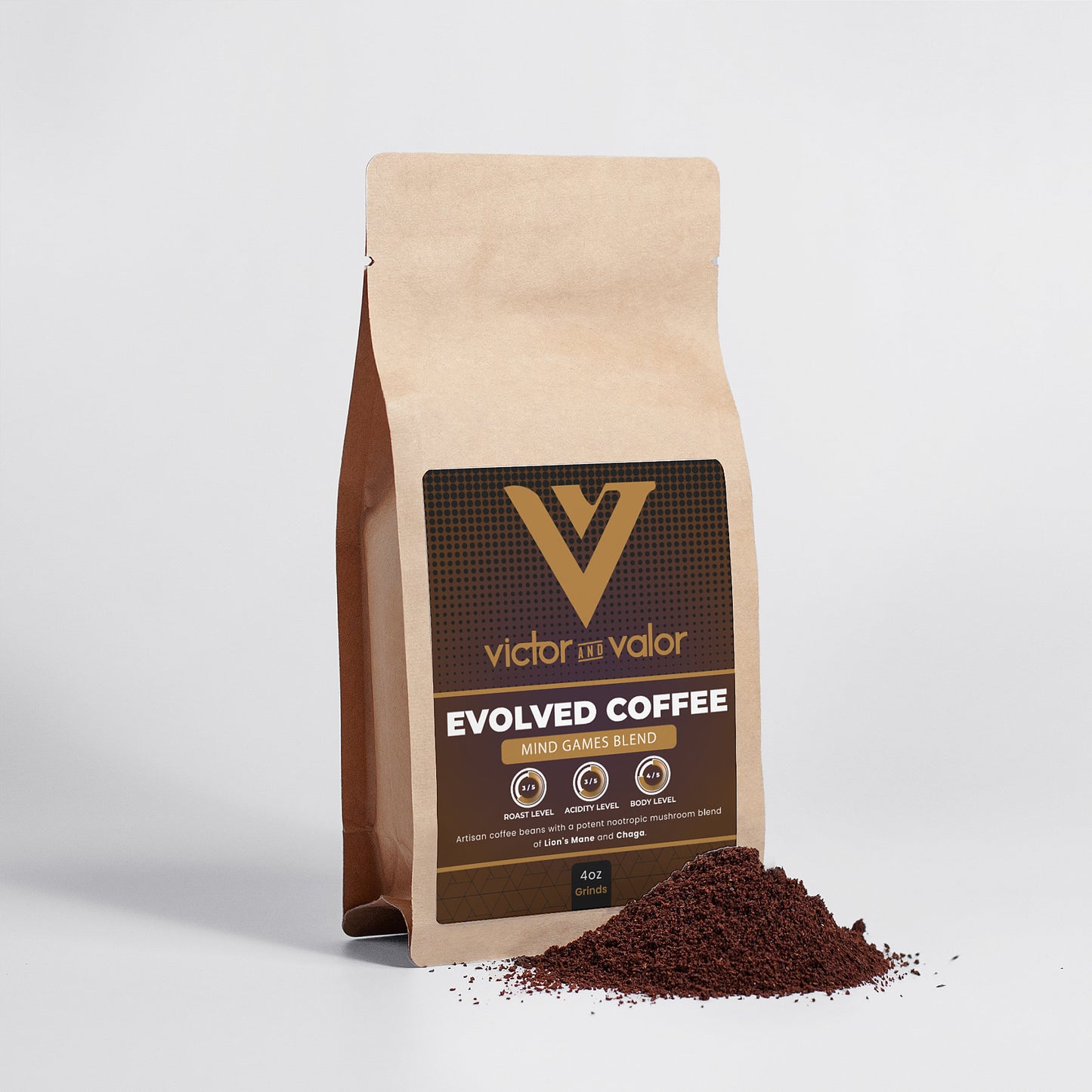 Evolved Coffee - Mind Games Mushroom Blend - 4oz