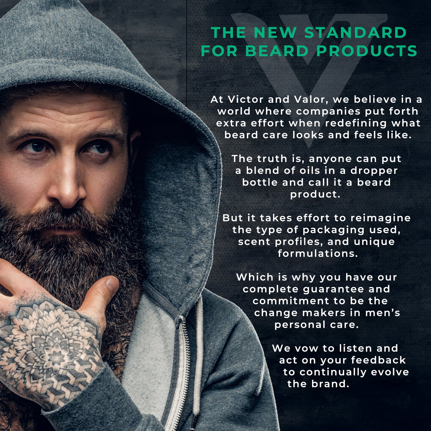 Beard Growth Oil w/ Tea Tree and Niacinamide